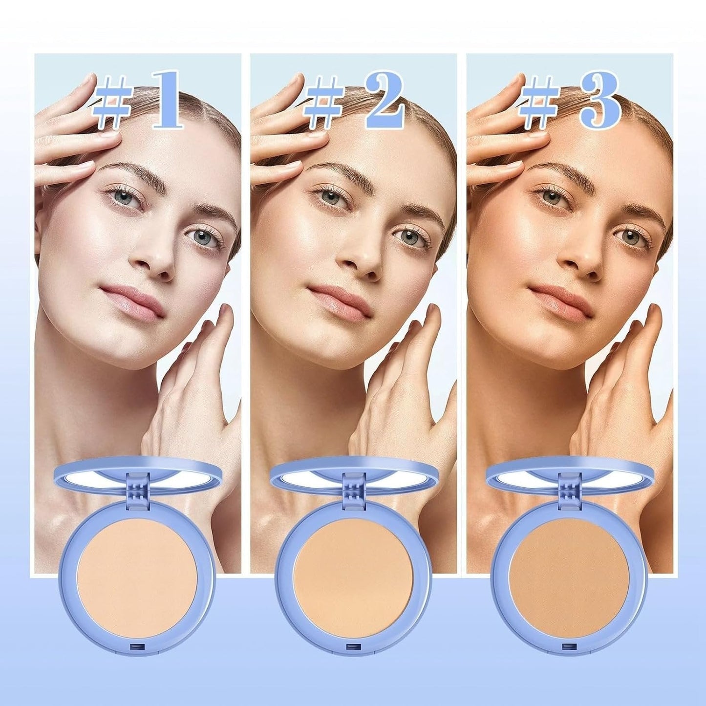 🔥2 ACHETÉS,1 GRATUIT 💝Matte Waterproof Perfect Pressed Powder