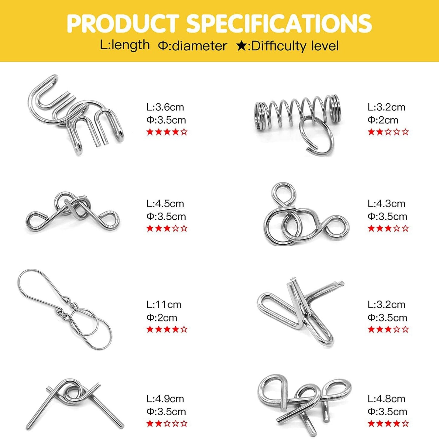 🔥55% de réduction🔥Désenchevêtrement Iron Link Unlock Interlock Game