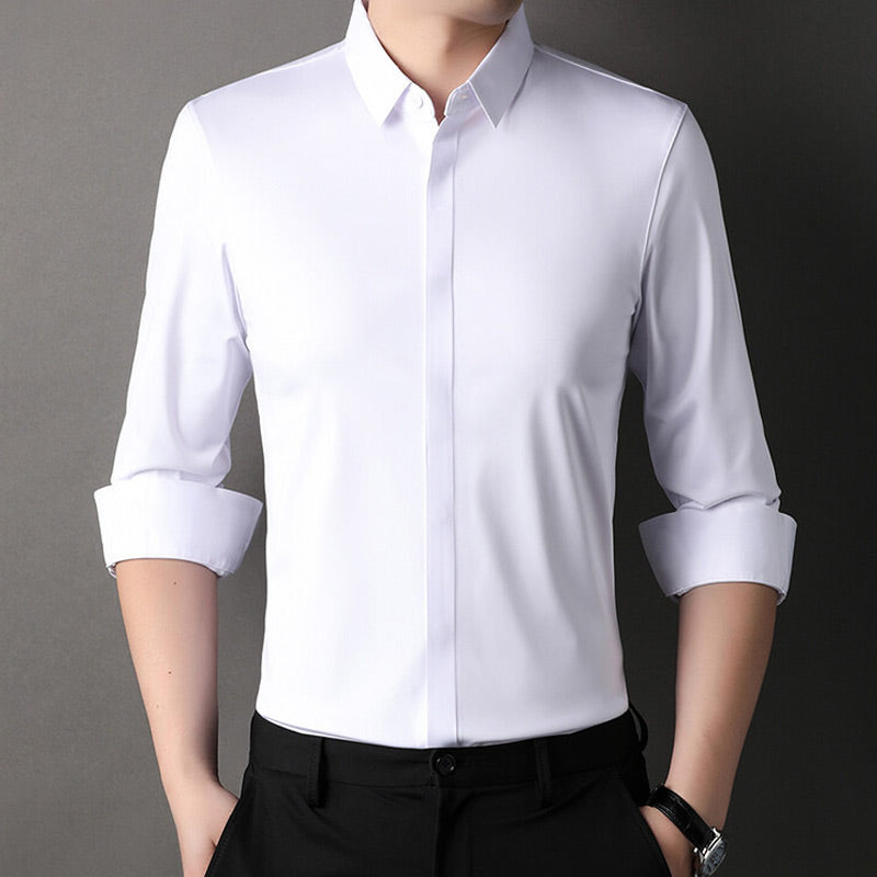 🔥55 % de réduction👔 Chemise Habillée Extensible Infroissable pour Hommes