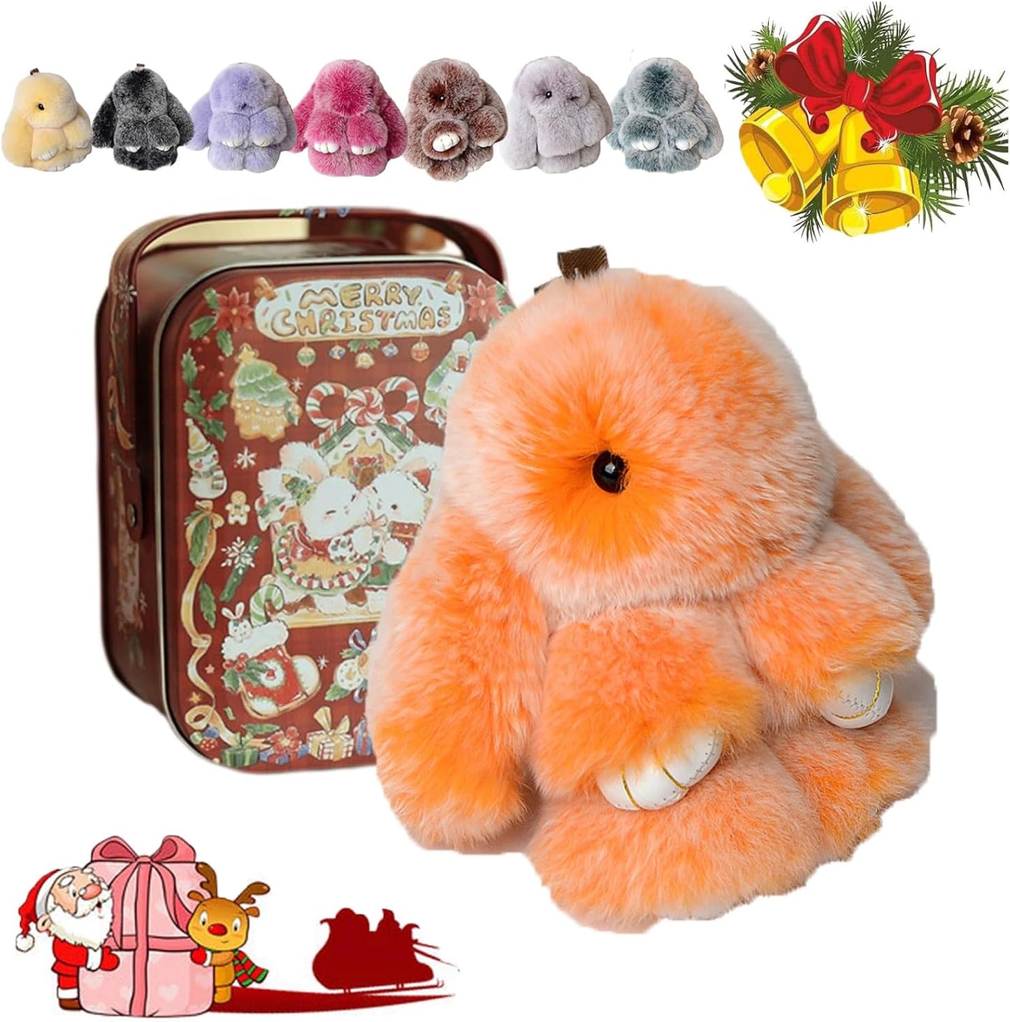 💕50% DE RÉDUCTION🐰🎁Breloques pompons en forme de lapin doux faites à la main🐰