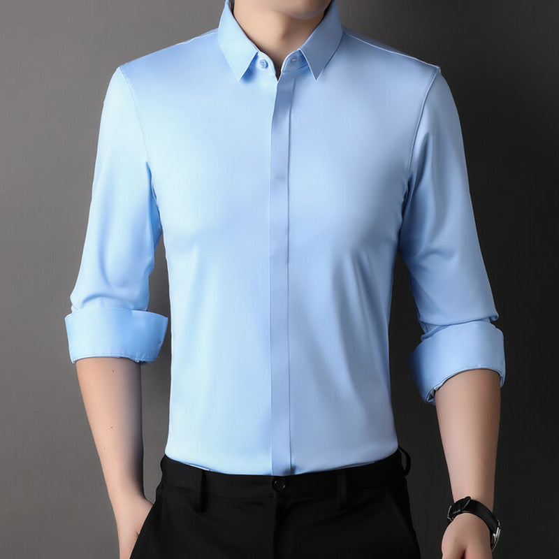 🔥55 % de réduction👔 Chemise Habillée Extensible Infroissable pour Hommes