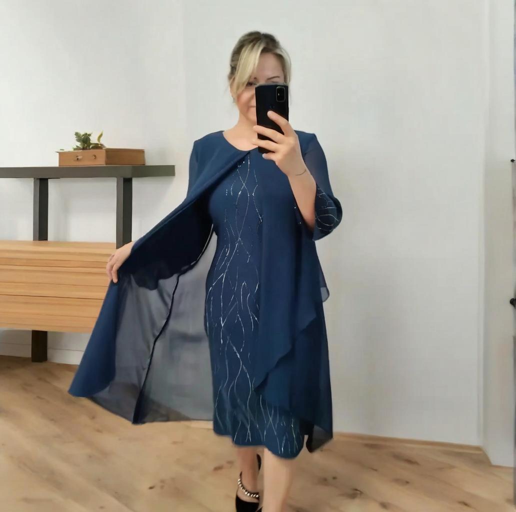 đ„Haute qualitĂ©đ„Robe de mode en mousseline de soie