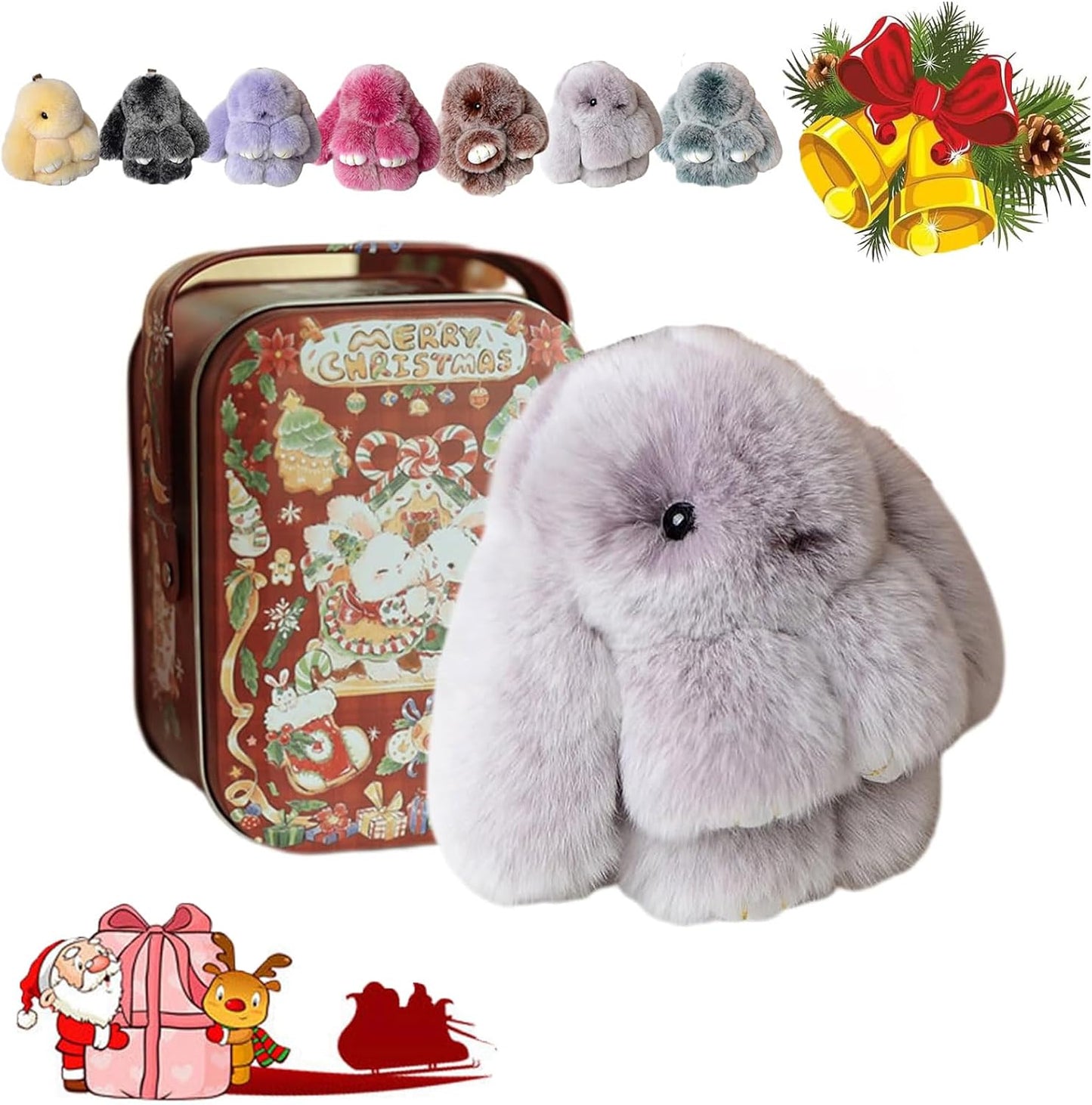 💕50% DE RÉDUCTION🐰🎁Breloques pompons en forme de lapin doux faites à la main🐰