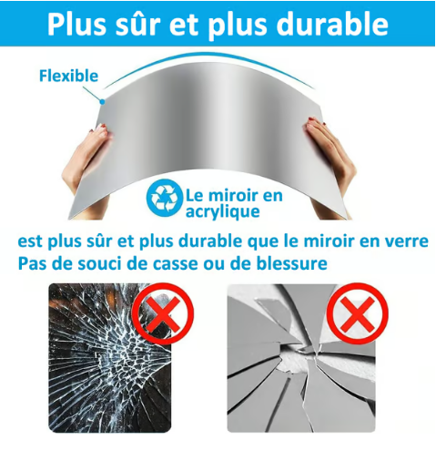 Un miroir qui ne se casse pas - films miroir autocollants🥰❤️