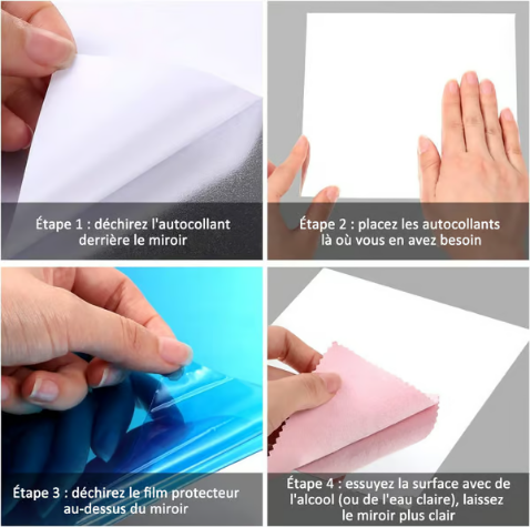 Un miroir qui ne se casse pas - films miroir autocollants🥰❤️