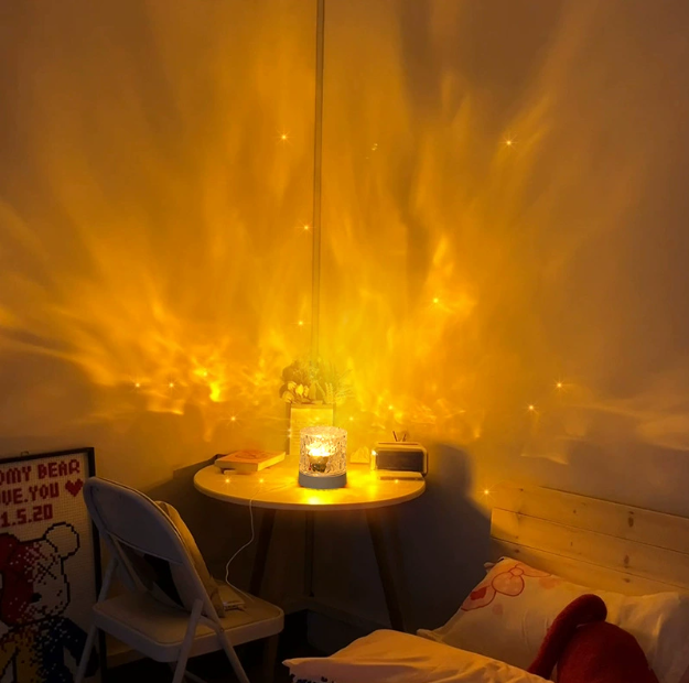 🔈🔈60% de réduction🎁Veilleuse Ondulations de l'eau Aurores boréales