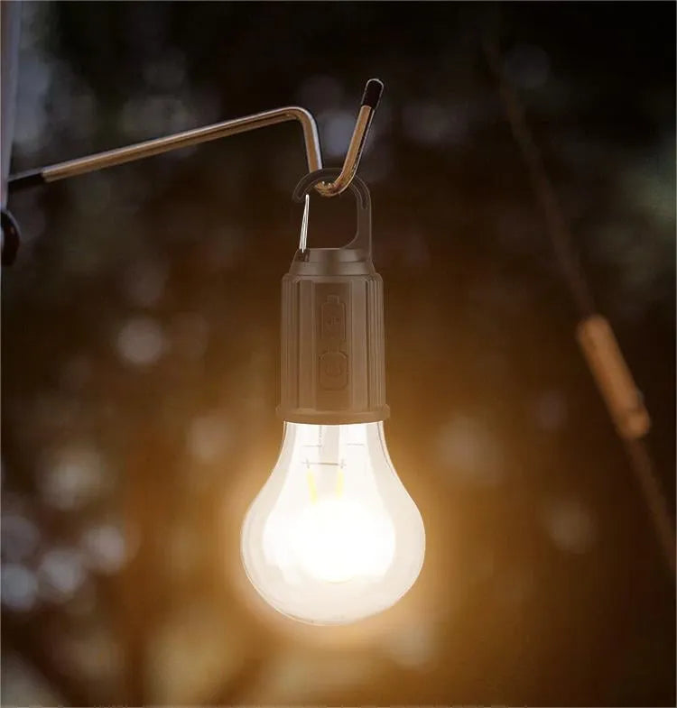 🔥2025 à chaud🔥Lanterne de camping solaire rechargeable avec crochet lampe tungstène adaptée à l'extérieur et à la maison