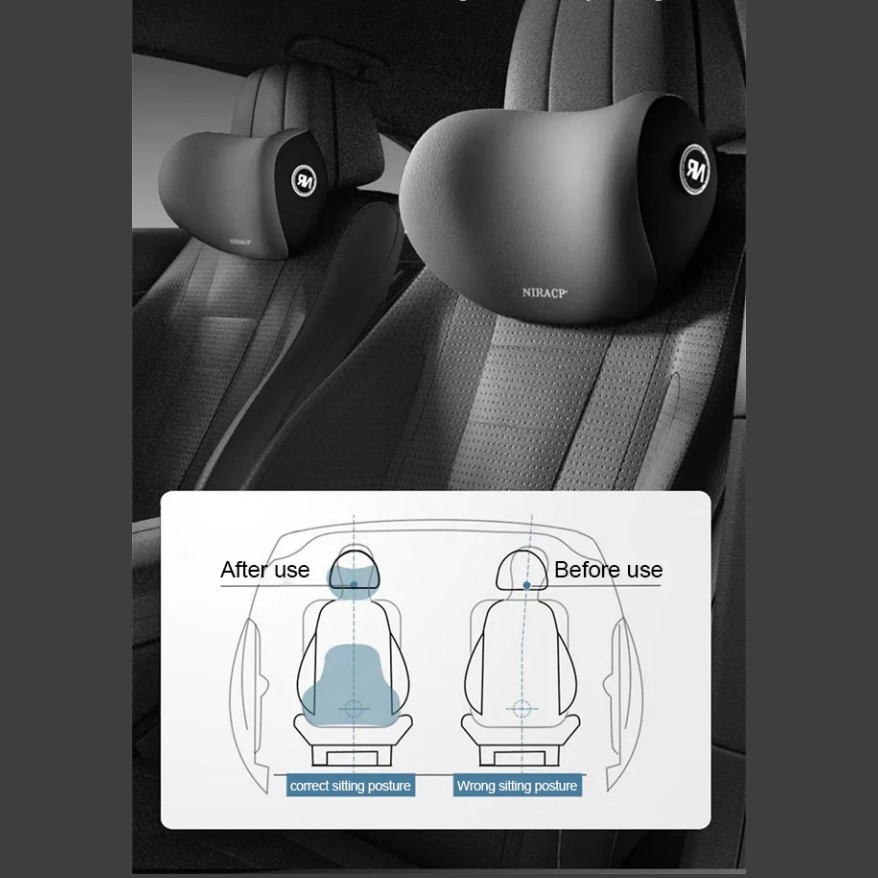 đ„Vente limitĂ©e 50% DE RĂDUCTIONđ Appui-tĂȘte et coussin lombaire pour voiture đ