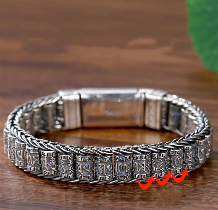 🔥Remise Saint Valentin 50%🔥Bracelet avec roue de prière porte-bonheur