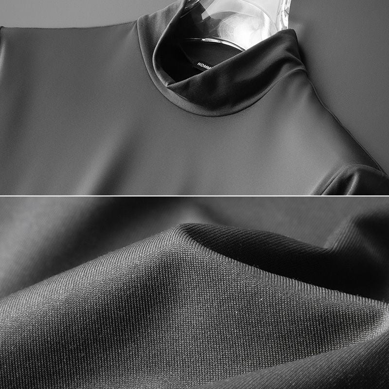 52% de réduction🔥Chemise de couche de base chaude et confortable en coton mercerisé extensible pour hommes