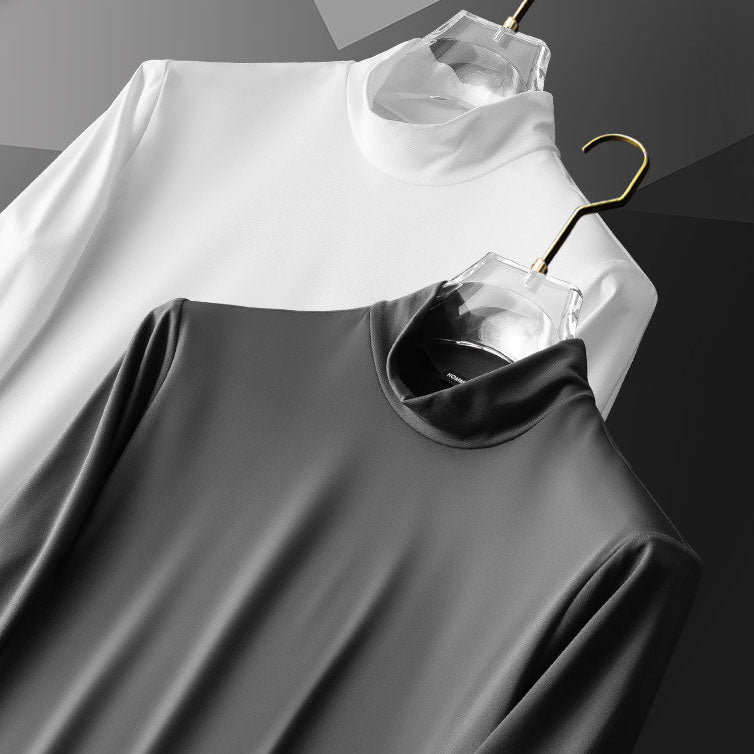 52% de réduction🔥Chemise de couche de base chaude et confortable en coton mercerisé extensible pour hommes
