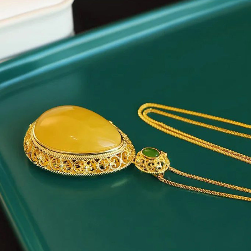 📿Nouvel arrivage💧Elegant Lucky Flower-halsband med hänge(🔥54% de réduction)