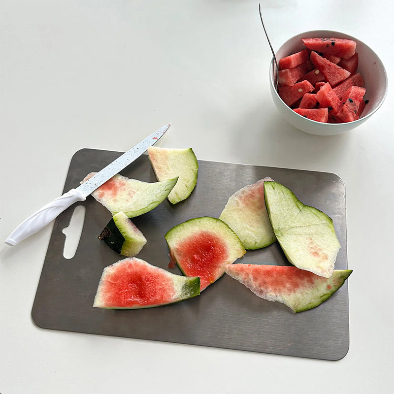 🔥50% de réduction🔥Planche à découper en acier inoxydable antibactérienne