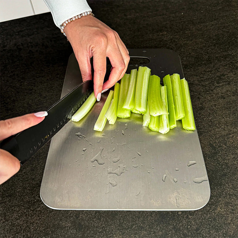 🔥50% de réduction🔥Planche à découper en acier inoxydable antibactérienne