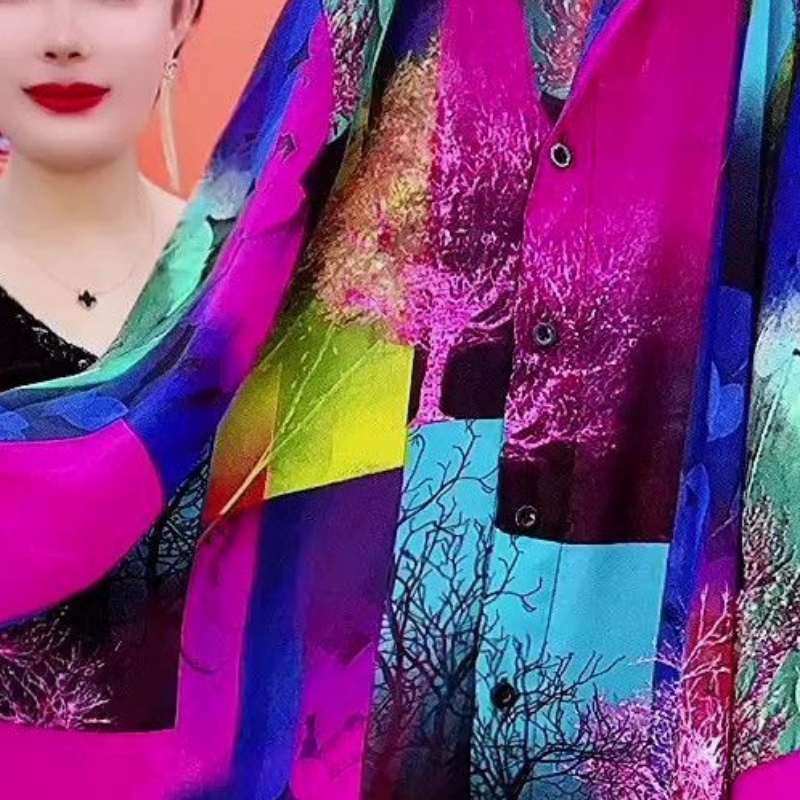 🌸Promotion saisonnière prix le plus bas🌸Chemise fine en mousseline de longueur moyenne pour femmes