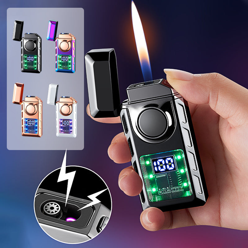 🔥Liste des nouveaux produits 2025 - Briquet multifonctionnel avec double flamme et lumières colorées