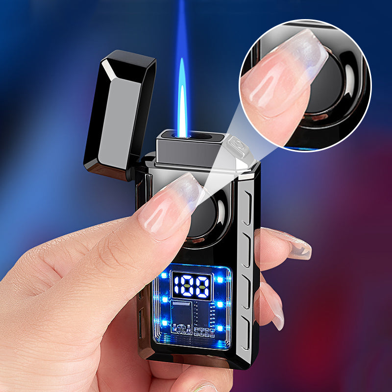🔥Liste des nouveaux produits 2025 - Briquet multifonctionnel avec double flamme et lumières colorées
