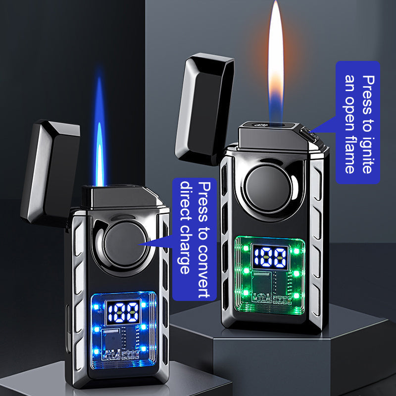 🔥Liste des nouveaux produits 2025 - Briquet multifonctionnel avec double flamme et lumières colorées