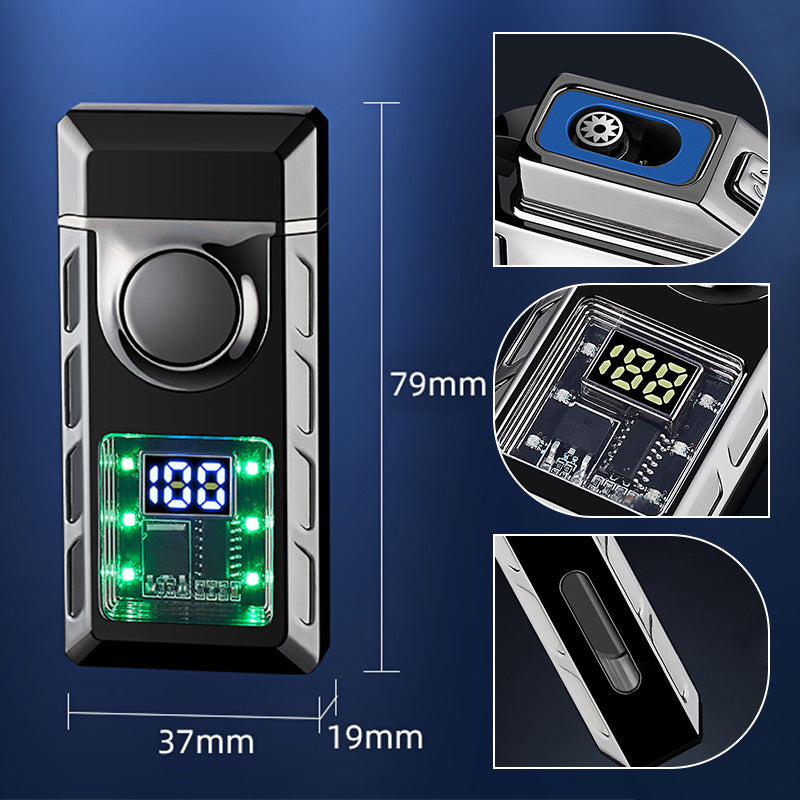 🔥Liste des nouveaux produits 2025 - Briquet multifonctionnel avec double flamme et lumières colorées