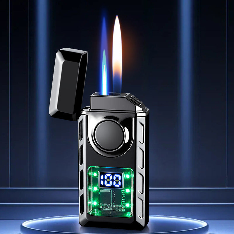 🔥Liste des nouveaux produits 2025 - Briquet multifonctionnel avec double flamme et lumières colorées