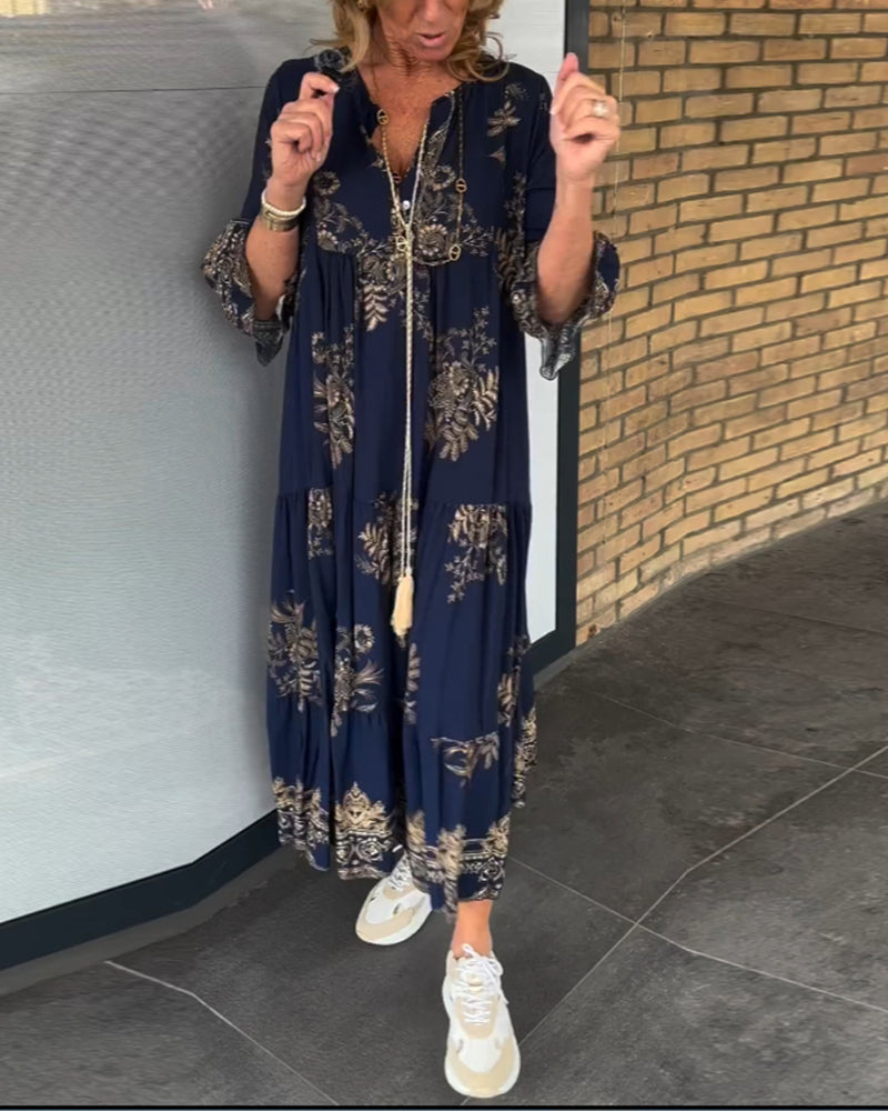 đ„Vente chaude 53% de rĂ©ductionđ„Robe ample vintage Ă col en V
