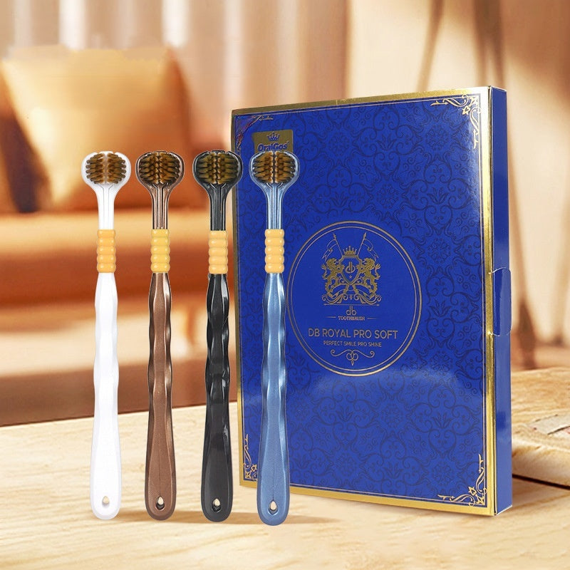 Offre de la Saint-Valentin - 52% de réduction ! 🦷 Brosse à dents nettoyante à trois têtes et à angles multiples