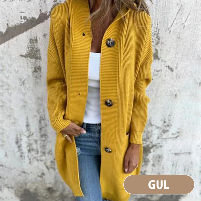 đRemises d'automne 47%đCardigan boutonnĂ© avec capuche pour femmes