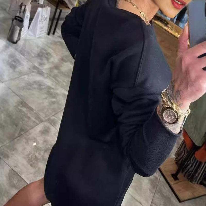 đNouveautĂ© 2024đ„Robe sweat-shirt Ă dĂ©coupes chic pour femme