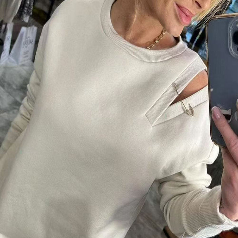 đNouveautĂ© 2024đ„Robe sweat-shirt Ă dĂ©coupes chic pour femme