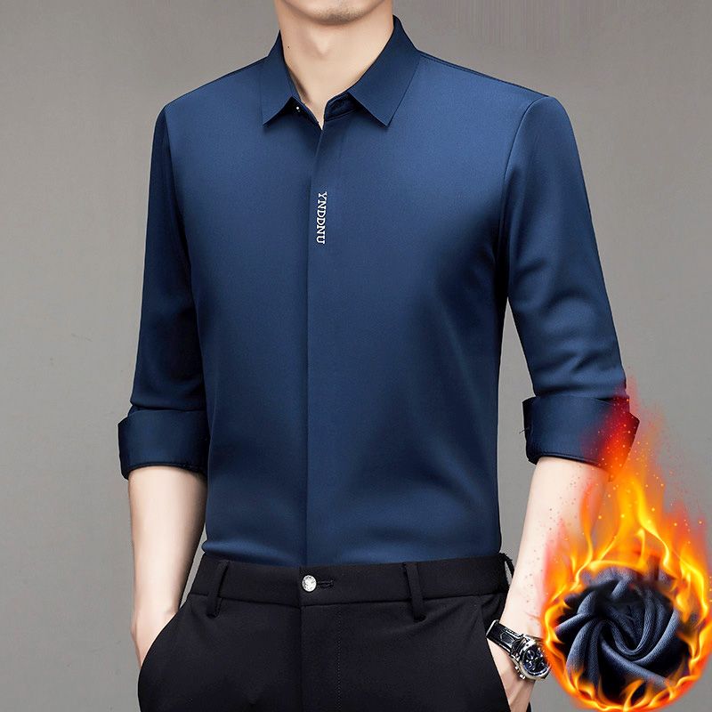 🔥Remise Saint Valentin 50%🔥Chemise en velours sans repassage Hot Business