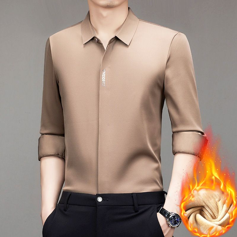 🔥Remise Saint Valentin 50%🔥Chemise en velours sans repassage Hot Business
