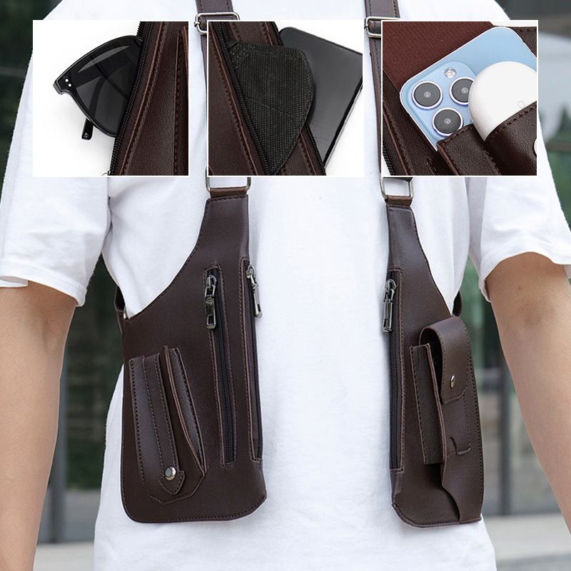 🔥NOUVELLE VENTE CHAUDE 2025🔥Sac tactique antivol à double bandoulière et à poches multiples pour homme