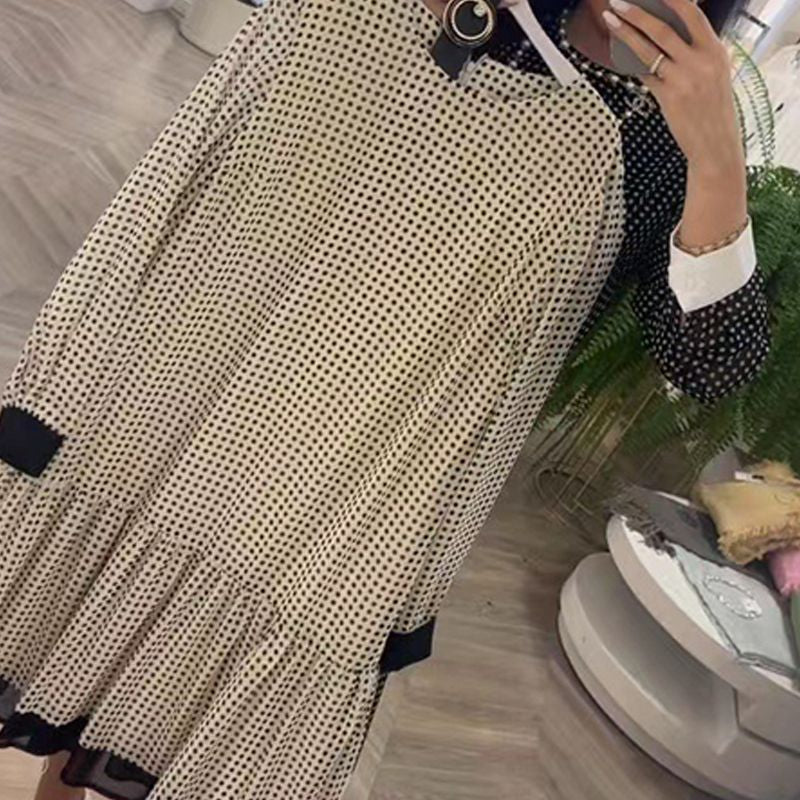 đ Robe Ă©lĂ©gante Ă pois - nouvelle collection, coupe ample Ă pois đ