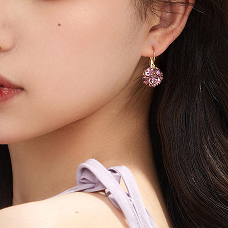 ✨️Boucles d'oreilles pendantes élégantes en forme de sphère de cristal
