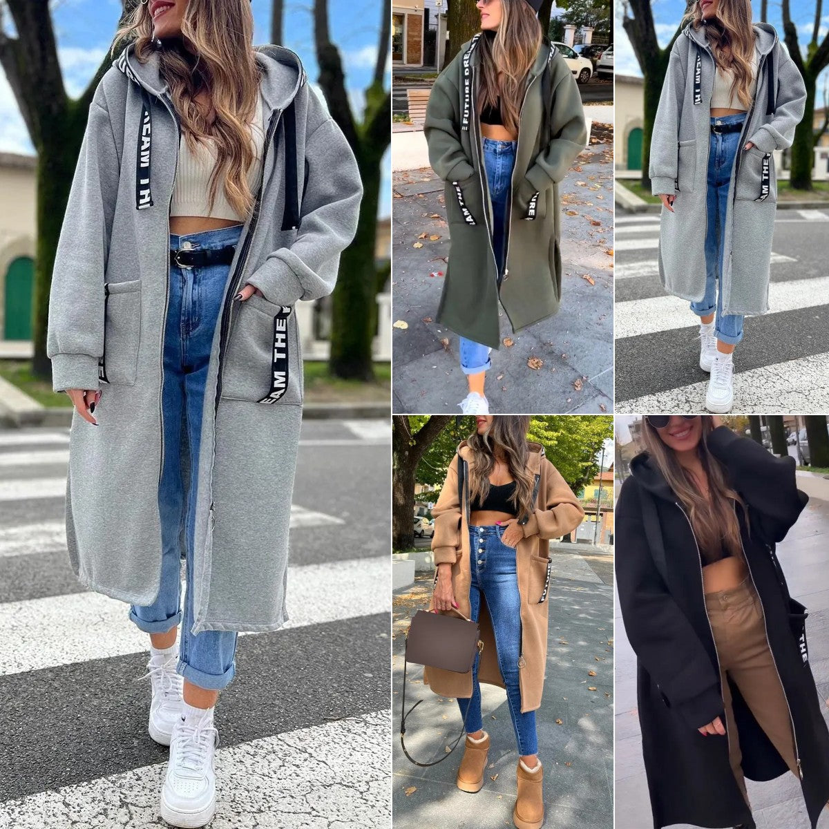 đ53% de rĂ©ductionđSweat-shirt long Ă capuche pour femme