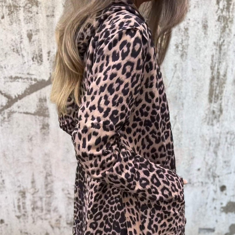 đRabais saisonnier 52%đTrench-coat ouvert Ă capuche et imprimĂ© lĂ©opard pour femme
