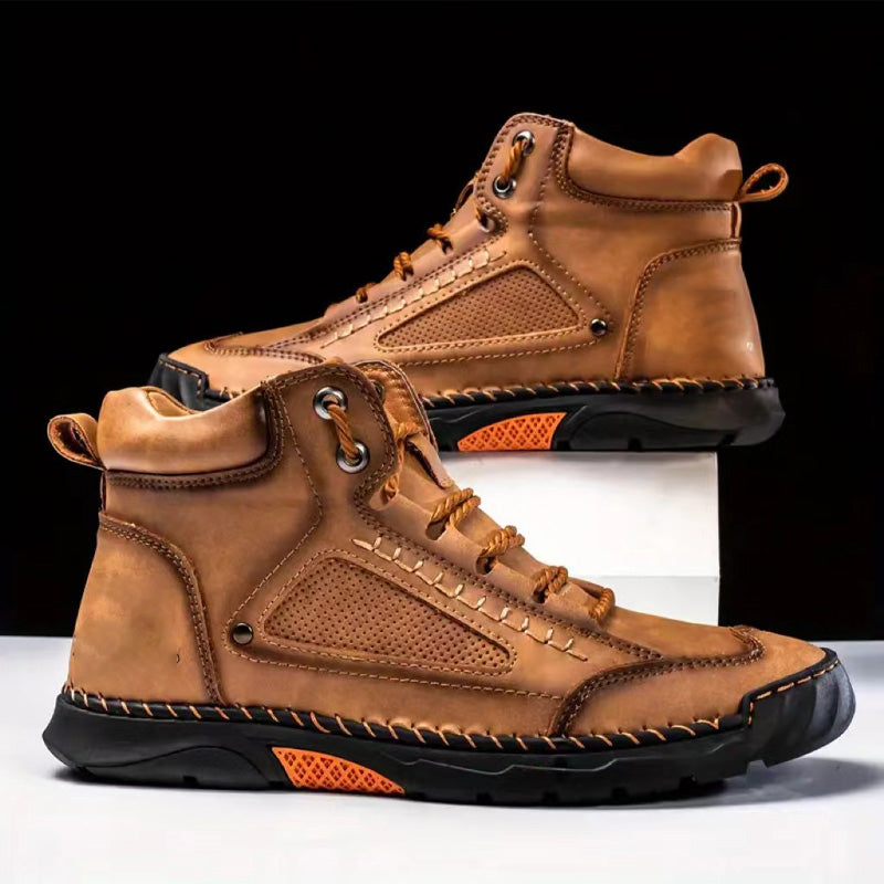 🔥2025 Vente à chaud🔥 Bottes plates confortables pour hommes, cousues à la main et de haute qualité 🛡️fiable✅️