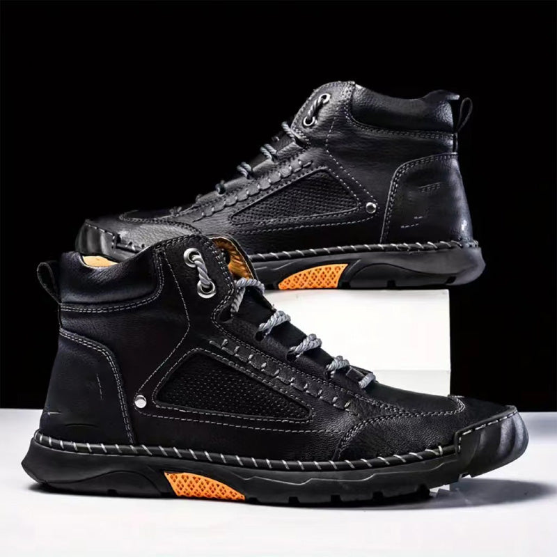 🔥2025 Vente à chaud🔥 Bottes plates confortables pour hommes, cousues à la main et de haute qualité 🛡️fiable✅️