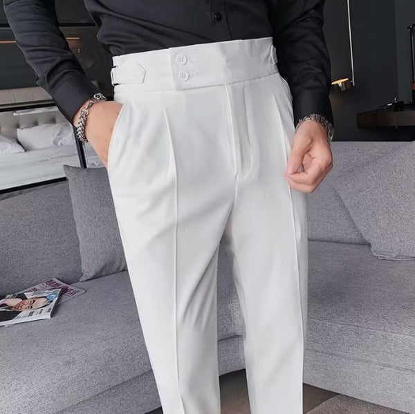 👖Nouveaux classiques 2025👔Pantalon décontracté droit uni pour homme(🔥55% de réduction)