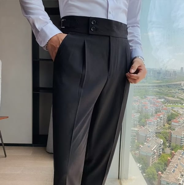 👖Nouveaux classiques 2025👔Pantalon décontracté droit uni pour homme(🔥55% de réduction)