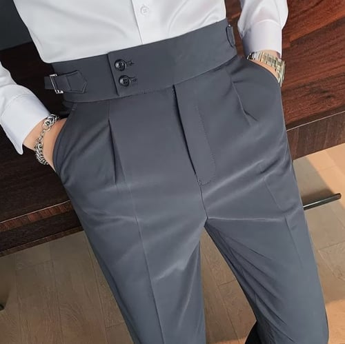 👖Nouveaux classiques 2025👔Pantalon décontracté droit uni pour homme(🔥55% de réduction)