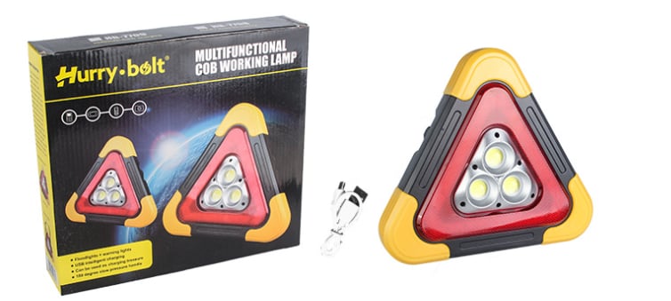 🚗Grande promotion - 55% de réduction🆘3-EN-1 Lampe de Signalisation d'Urgence Solaire Triangulaire pour le Bord de Route✨