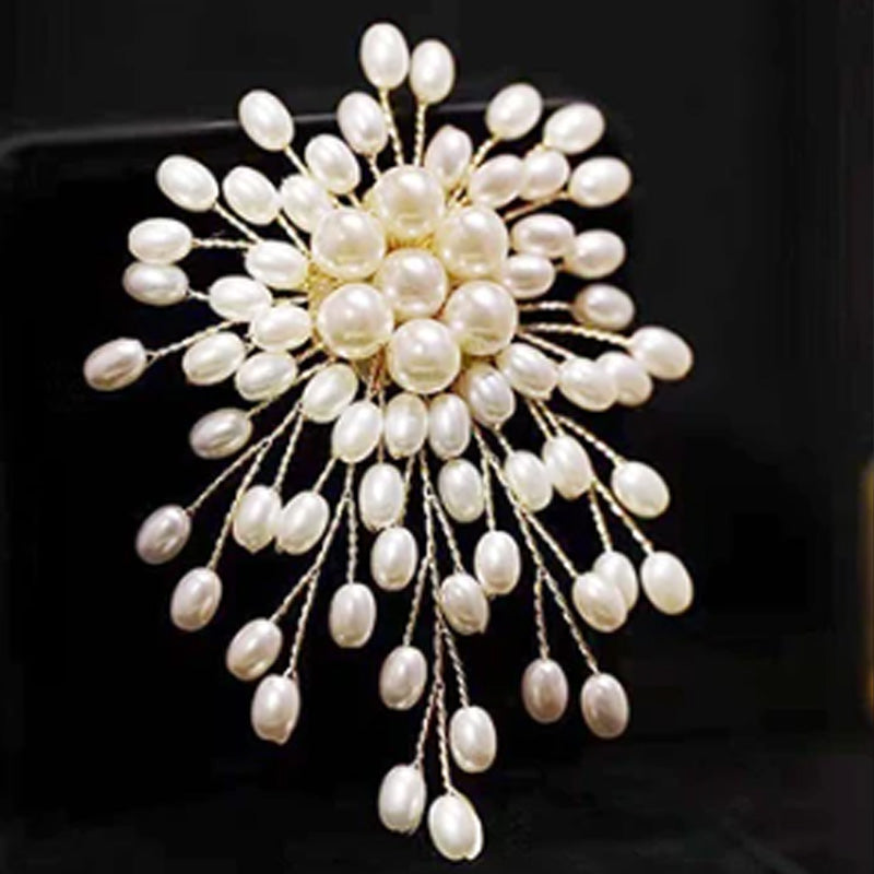 ✨Broche en perles faite à la main de haute qualité pour femme.