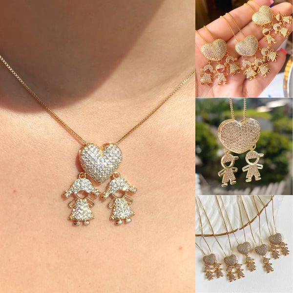 💖L'amour et mes enfants. - Collier d'amour maternel🎁