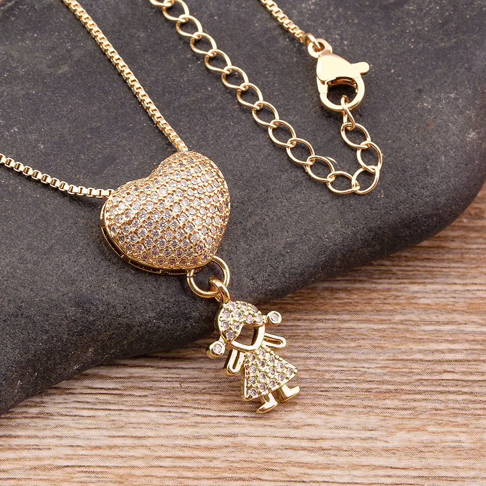 💖L'amour et mes enfants. - Collier d'amour maternel🎁
