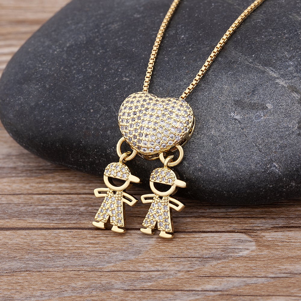 💖L'amour et mes enfants. - Collier d'amour maternel🎁