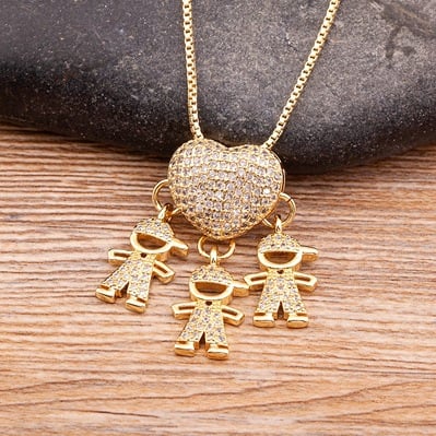 💖L'amour et mes enfants. - Collier d'amour maternel🎁