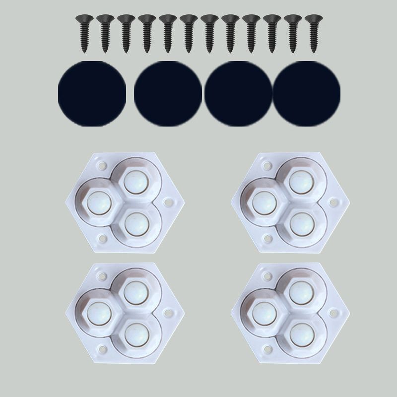 🔥Nouvelle vente à chaud❤️🔥 Roulettes à trois billes pivotant sur 360° 4pcs/pack