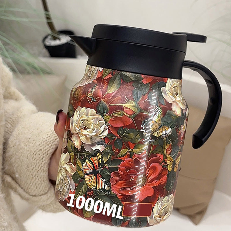 🔥53% de réduction🔥Théière 1000ml isolée sous vide avec passoire