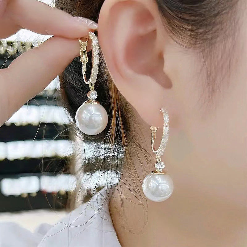 ✨️50% de réduction✨️Boucles d'oreilles pendantes élégantes et légères en fausses perles